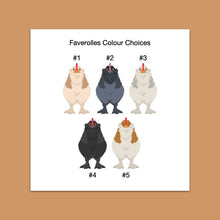 Load image into Gallery viewer, Faverolles chicken sticker set - chicken sticker sheets - chicken breed stickers