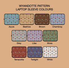 Load image into Gallery viewer, Wyandotte chicken laptop/iPad sleeve