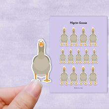 Load image into Gallery viewer, Pilgrim Goose vinyl sticker sheet