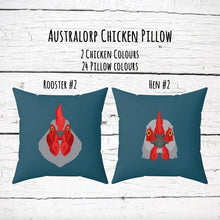 Load image into Gallery viewer, Australorp chicken 14"x14" faux suede pillow, pillow and cover, throw pillow