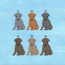 Load image into Gallery viewer, Scottish Deerhound puppy ornament personalized