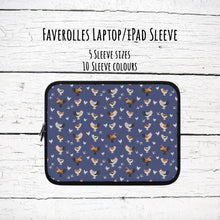 Load image into Gallery viewer, Faverolles chicken laptop/iPad sleeve