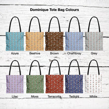 Load image into Gallery viewer, Dominique Chicken pattern tote bag - chicken tote bag - farm animal carry bag