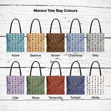 Load image into Gallery viewer, Marans Chicken pattern tote bag - chicken tote bag - farm animal carry bag