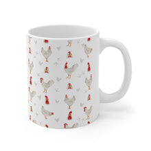 Load image into Gallery viewer, Leghorn chicken pattern 11 oz mug