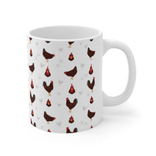 Load image into Gallery viewer, Rhode Island Red chicken pattern 11 oz mug