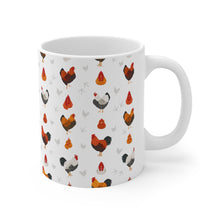 Load image into Gallery viewer, Wyandotte chicken pattern 11 oz mug