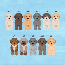 Load image into Gallery viewer, Lagotto Romagnolo puppy ornament personalized