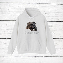 Load image into Gallery viewer, Affenpinscher "Ready for a Nap" Hooded Sweatshirt
