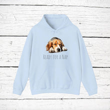 Load image into Gallery viewer, American Foxhound "Ready for a Nap" Hooded Sweatshirt