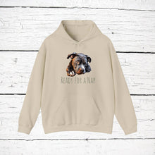Load image into Gallery viewer, American Pit Bull Terrier "Ready for a Nap" Hooded Sweatshirt