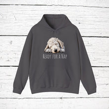 Load image into Gallery viewer, Bedlington Terrier "Ready for a Nap" Hooded Sweatshirt