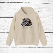 Load image into Gallery viewer, Bouvier des Flandres "Ready for a Nap" Hooded Sweatshirt