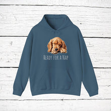 Load image into Gallery viewer, American Cocker Spaniel "Ready for a Nap" Hooded Sweatshirt