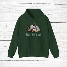 Load image into Gallery viewer, Australian Stumpy Tail Cattle Dog "Ready for a Nap" Hooded Sweatshirt