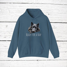 Load image into Gallery viewer, Belgian Sheepdog "Ready for a Nap" Hooded Sweatshirt
