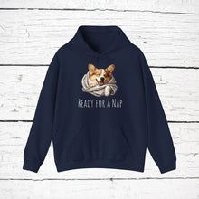Load image into Gallery viewer, Cardigan Welsh Corgi "Ready for a Nap" Hooded Sweatshirt