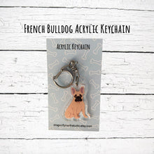 Load image into Gallery viewer, French Bulldog acrylic zipper pull
