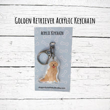 Load image into Gallery viewer, Golden Retriever (#3) acrylic zipper pull