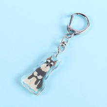 Load image into Gallery viewer, Miniature Schnauzer (cropped ears) acrylic zipper pull