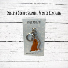 Load image into Gallery viewer, English Cocker Spaniel (red) acrylic zipper pull
