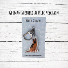 Load image into Gallery viewer, German Shepherd acrylic zipper pull