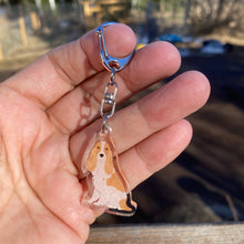 Load image into Gallery viewer, English Cocker Spaniel (fawn and white) acrylic zipper pull