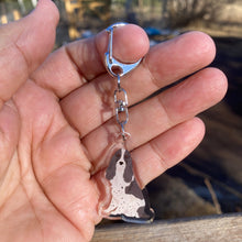 Load image into Gallery viewer, English Cocker Spaniel (black and white) acrylic zipper pull