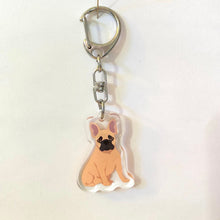 Load image into Gallery viewer, French Bulldog acrylic zipper pull