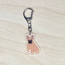 Load image into Gallery viewer, French Bulldog acrylic zipper pull