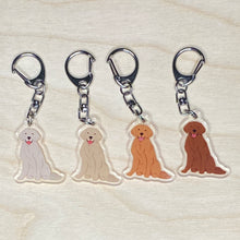 Load image into Gallery viewer, Golden Retriever (#6) acrylic zipper pull