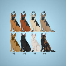 Load image into Gallery viewer, German Shepherd acrylic zipper pull