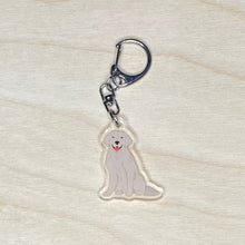 Load image into Gallery viewer, Golden Retriever (#2) acrylic zipper pull