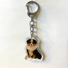Load image into Gallery viewer, Miniature American Shepherd acrylic zipper pull