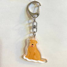 Load image into Gallery viewer, Soft Coated Wheaten Terrier acrylic zipper pull