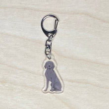 Load image into Gallery viewer, Weimaraner acrylic zipper pull