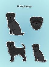 Load image into Gallery viewer, Affenpinscher Vinyl Sticker Set