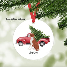 Load image into Gallery viewer, Azawakh ornament personalized