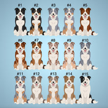 Load image into Gallery viewer, Border Collie Vinyl Stickers Set
