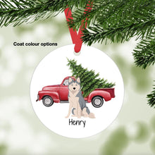 Load image into Gallery viewer, Alaskan Husky ornament personalized
