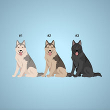 Load image into Gallery viewer, Northern Inuit Dog ornament personalized