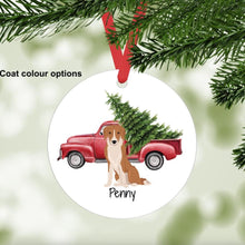 Load image into Gallery viewer, Gollie (Golden Retriever/Collie mix) ornament personalized