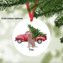 Load image into Gallery viewer, Xoloitzcuintli ornament personalized (Mexican Hairless)
