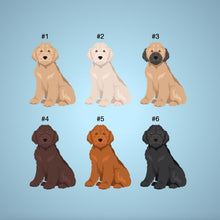 Load image into Gallery viewer, Whoodle (Soft Coated Wheaten Terrier/Poodle mix) ornament personalized