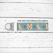 Load image into Gallery viewer, Korean Jindo key wristlet