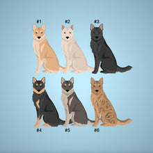 Load image into Gallery viewer, Korean Jindo keychain personalized