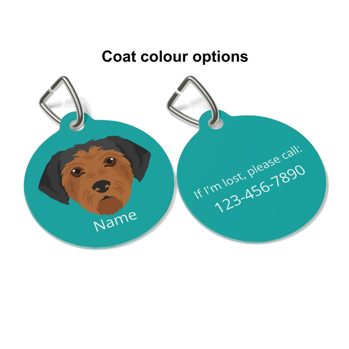 Borkie (Border Terrier/Yorkie mix) ID Pet Tag