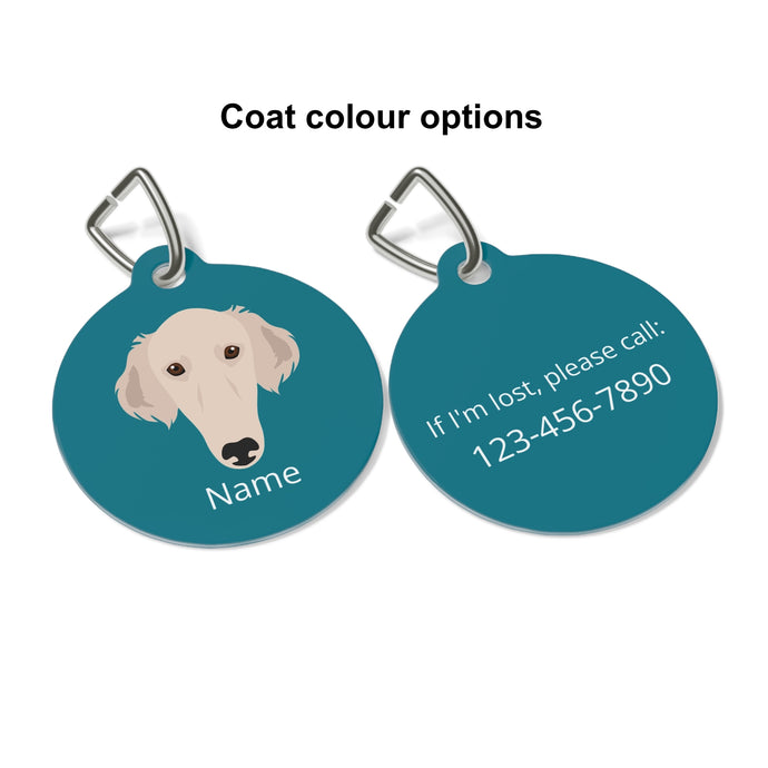 Borzoi ID Pet Tag
