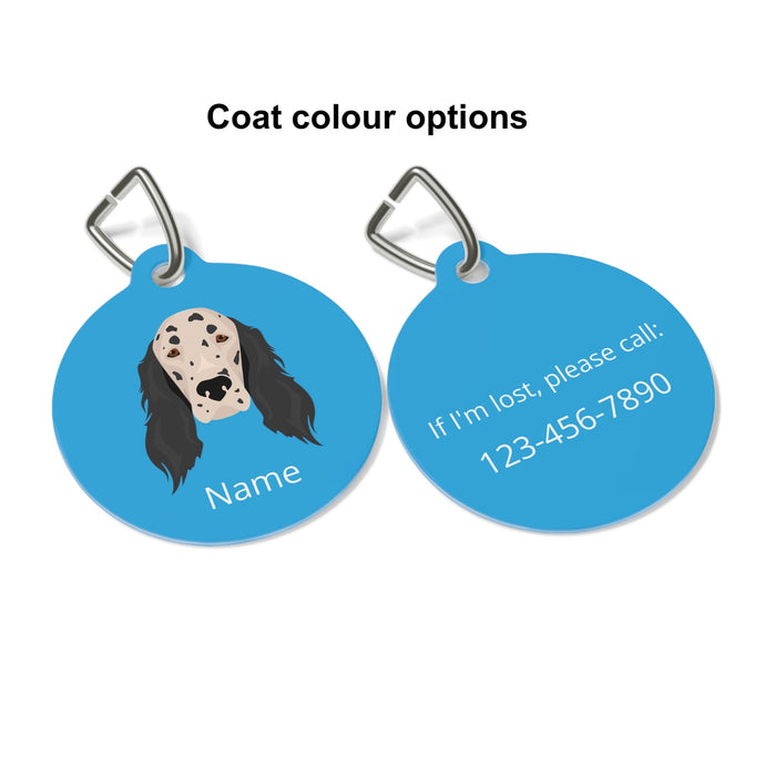 English Setter ID Pet Tag