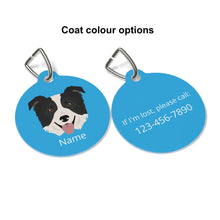 Load image into Gallery viewer, Border Collie ID Pet Tag
